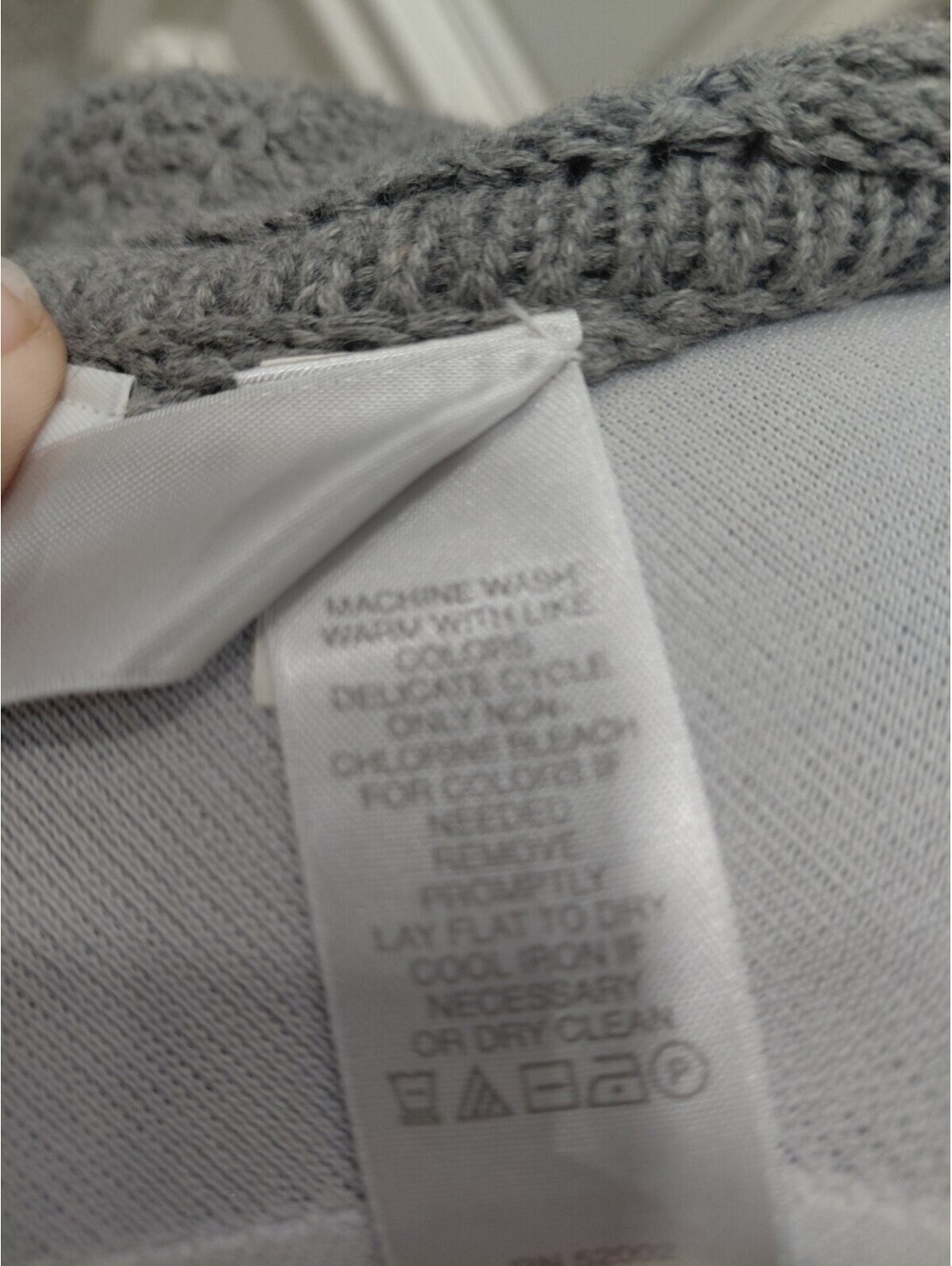Liz Claiborne Lizwear Small gray ribbed stretch full zip jacket sweater - Picture 7 of 8